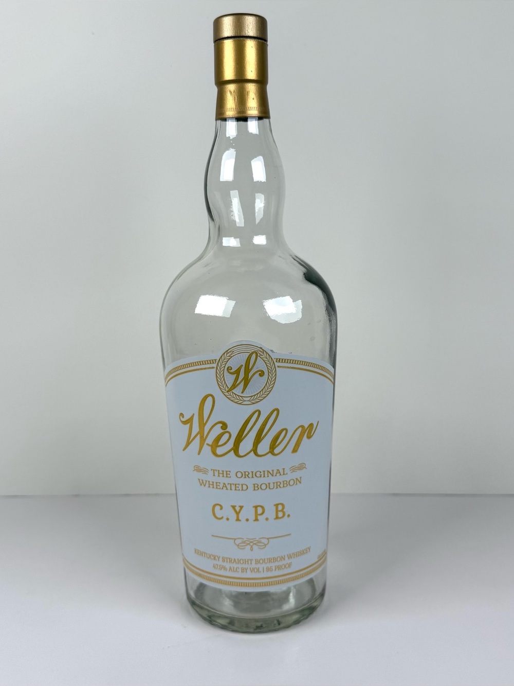 Weller CYPB Original Wheated Bourbon 750 ml Empty Unrinsed Bottle w/ Cork